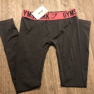 Gymshark Charcoal/Dusky Pink Leggings
